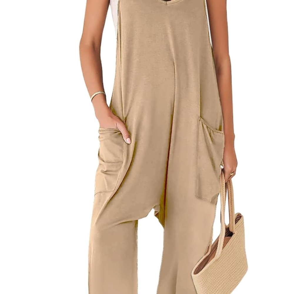 Women's Tan Jumpsuit